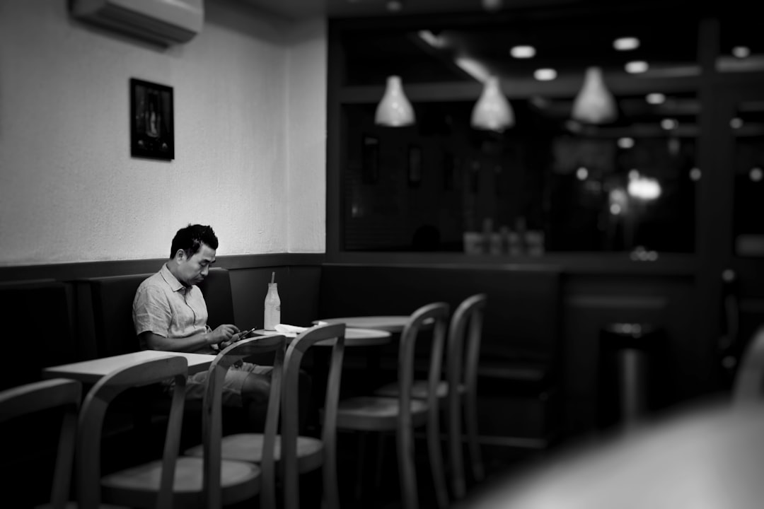 a chair and a table outside